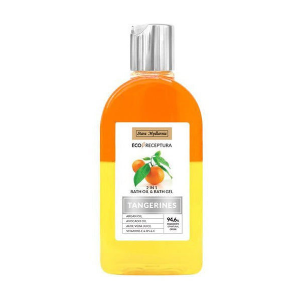 Huile et gel de bain à la mandarine 2 en 1 - Réhydratant - Secrets de Simone