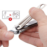 Large Sharp Manicure Cutters for Nail Stainless Steel+Carbon Steel Acronyx Hard Nail Clippers Pedicure Oblique Mouth Household
