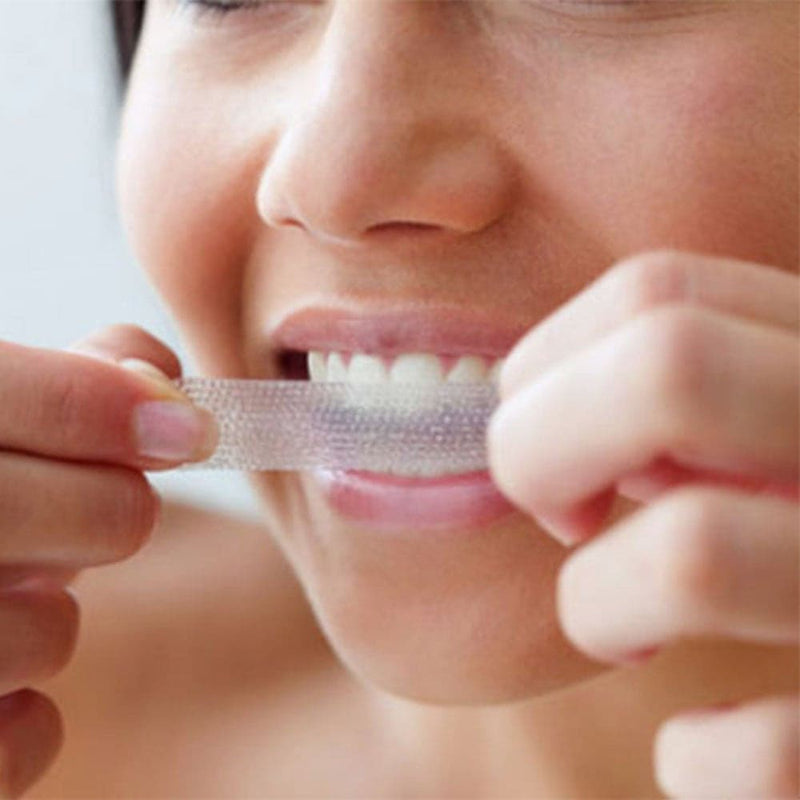 Bandes blanchissantes dents goût framboise - Soin blanchiment dentaire - Secrets de Simone