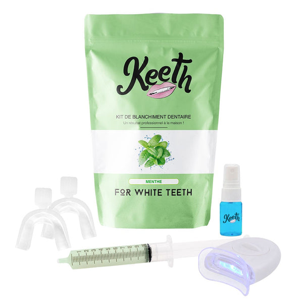 Kit de blanchiment dentaire à la menthe - Soin complet blancheur des dents - Secrets de Simone