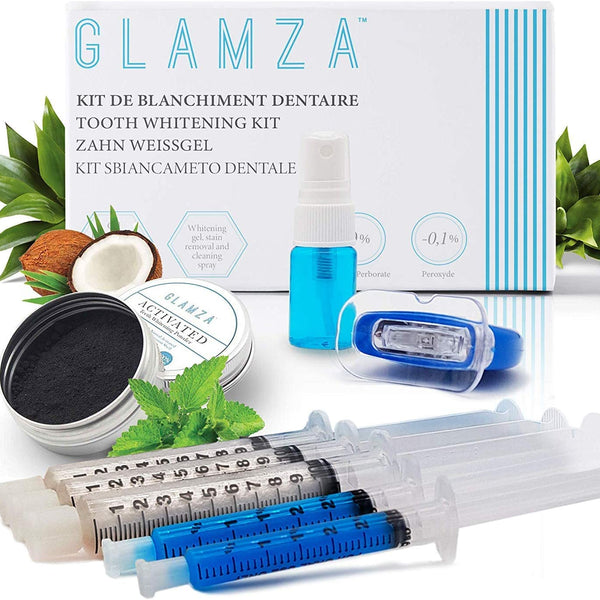 Kit de blanchiment dentaire au charbon actif - Glamza – Secrets de