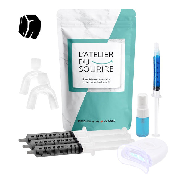 Kit de blanchiment dentaire au charbon - Convient aux dents sensibles - Secrets de Simone