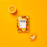 Masque visage en tissu orange - Superfood - Secrets de Simone