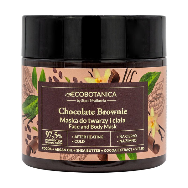 Masque visage et corps brownie au chocolat - Antioxydant efficace - Secrets de Simone